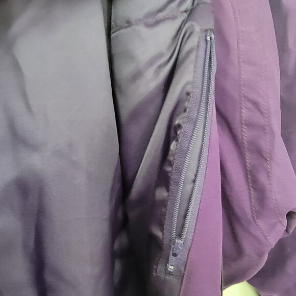 Obermeyer Snow‎ Suit Skiwear Purple Women Sz 10 Hayward Wool Blend Thick Stirrup - Picture 9 of 16